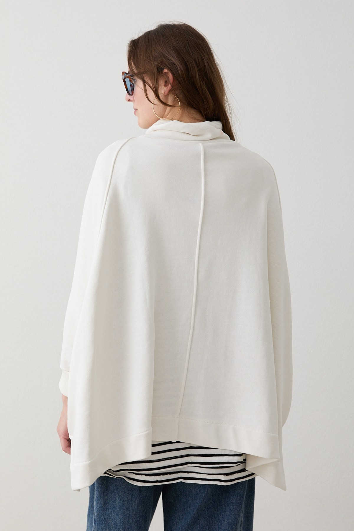 Yarasa Kol Sweatshirt - Ekru