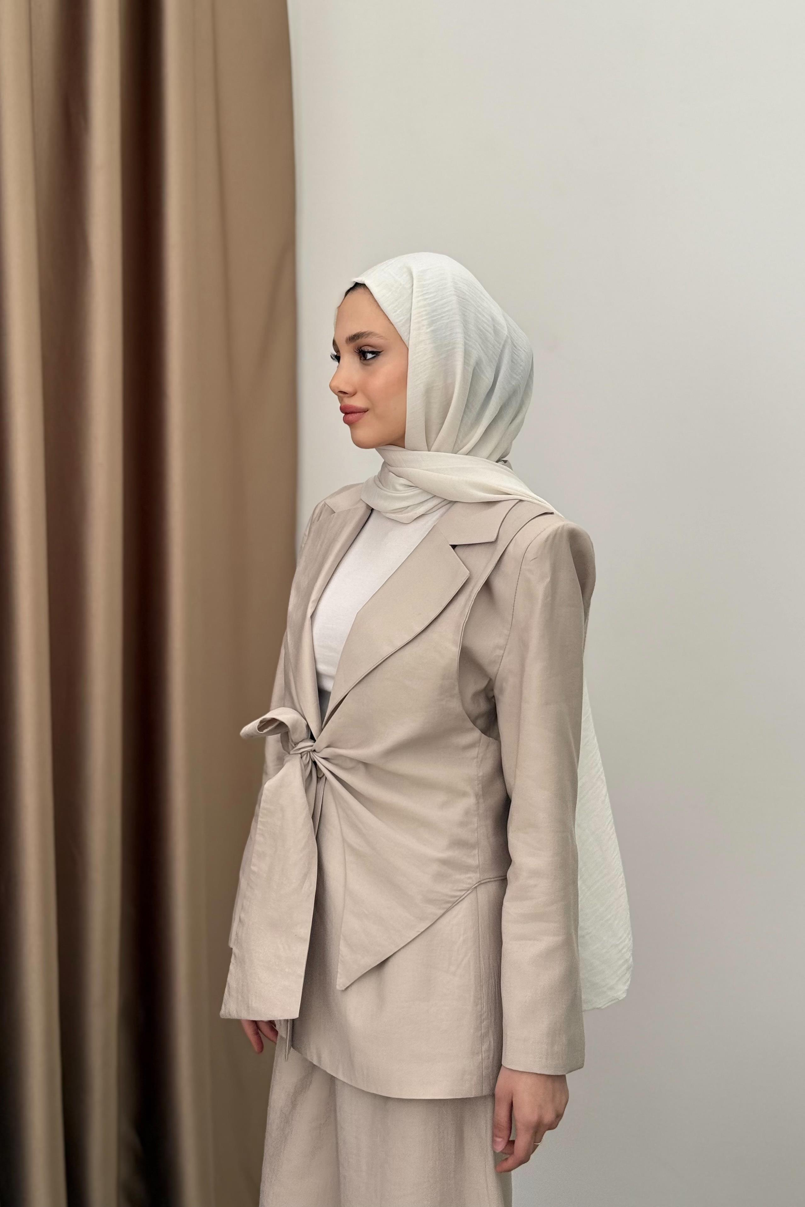 Yelek Bağlamalı Tensel Takım - Taş