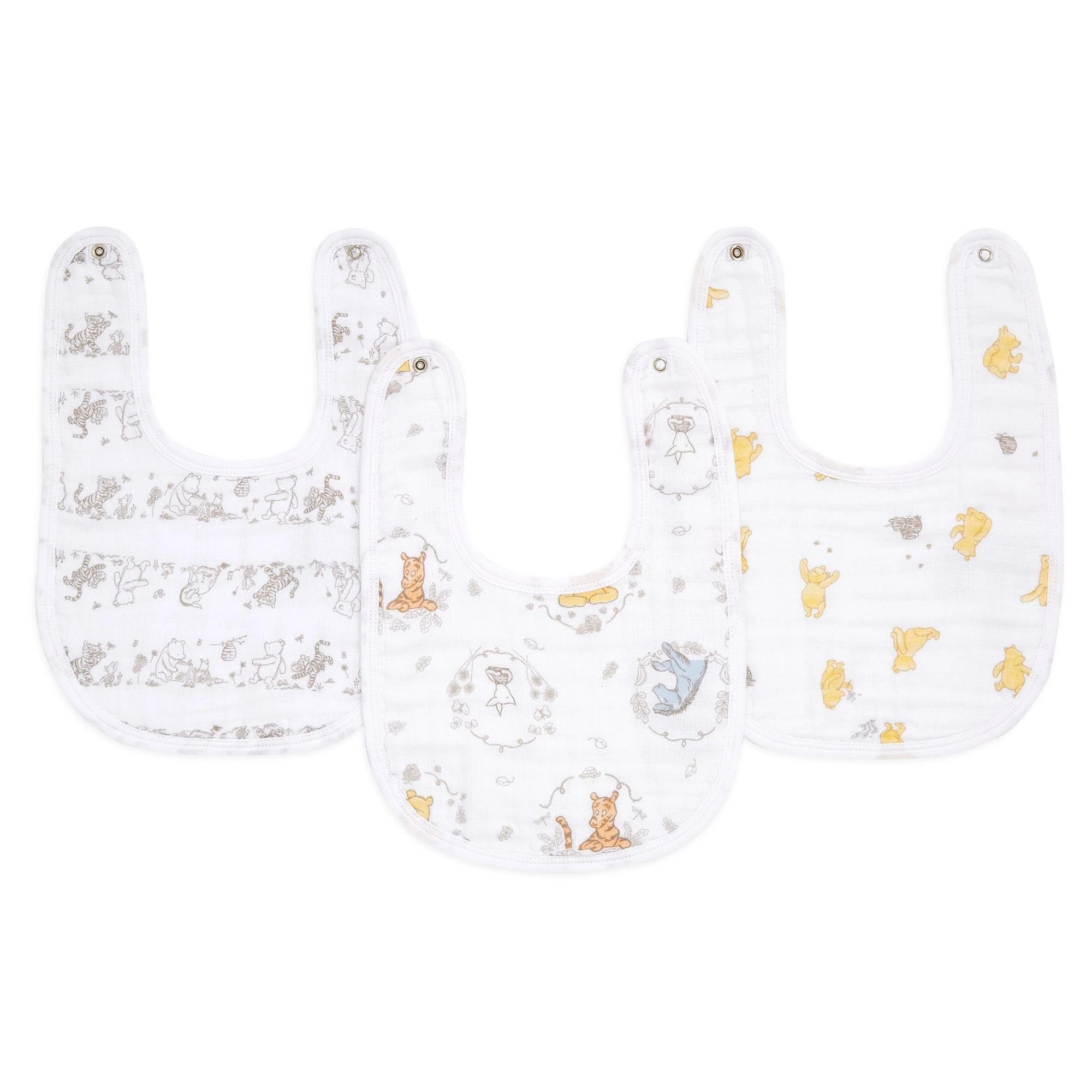 Aden & Anais -  Disney™ Winnie + Friends Önlük 3'lü Set