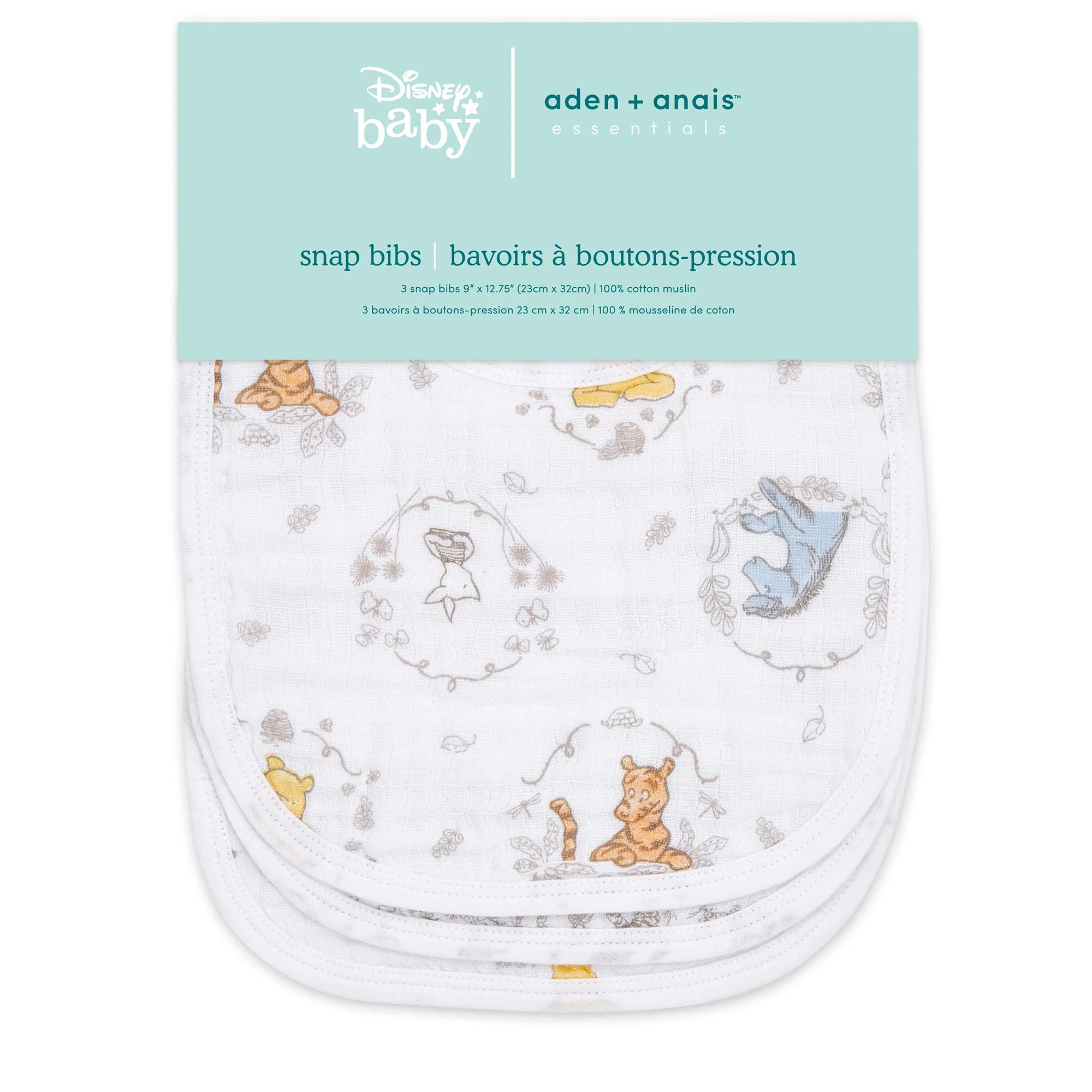 Aden & Anais -  Disney™ Winnie + Friends Önlük 3'lü Set