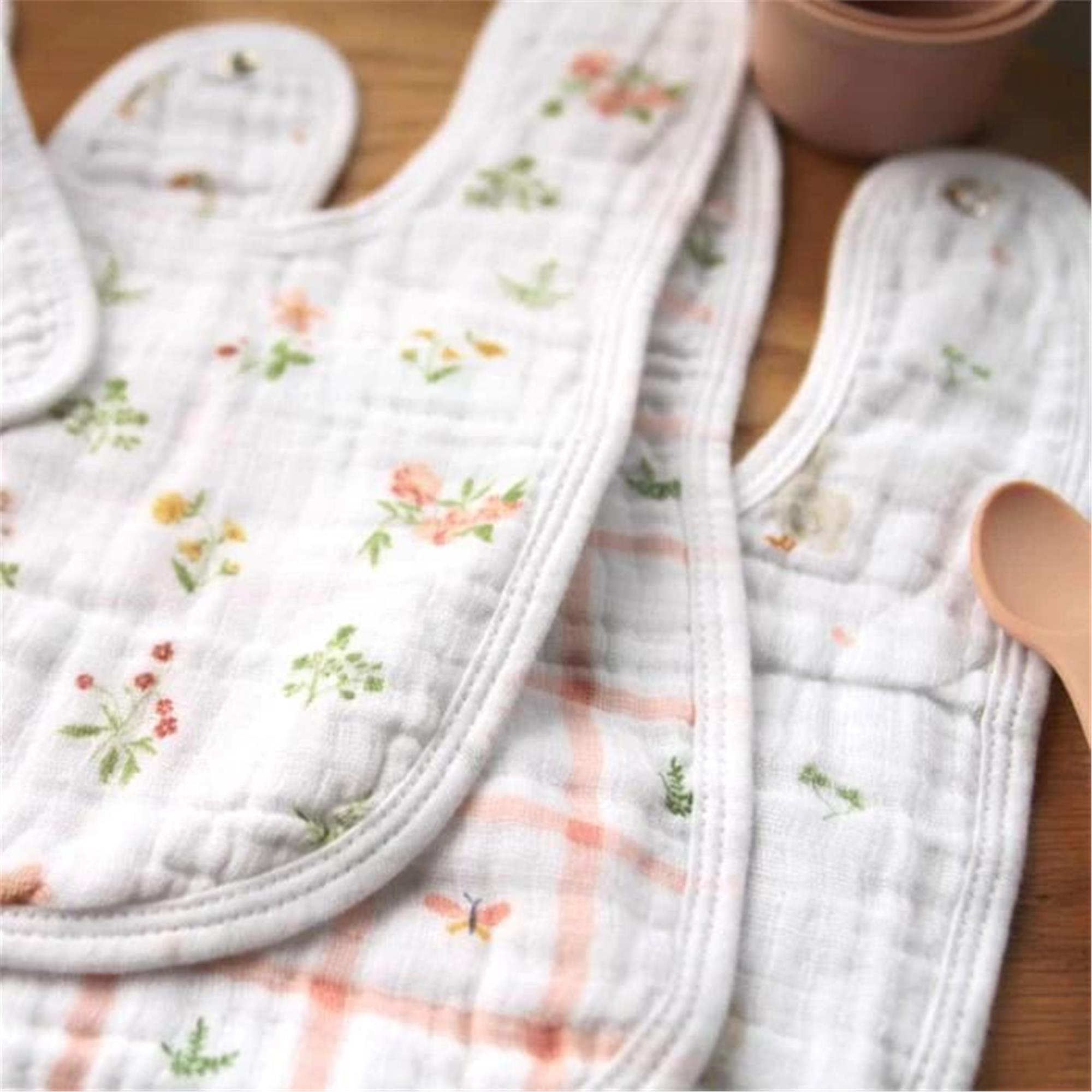 Aden & Anais - Country Floral 3'lü Önlük Set