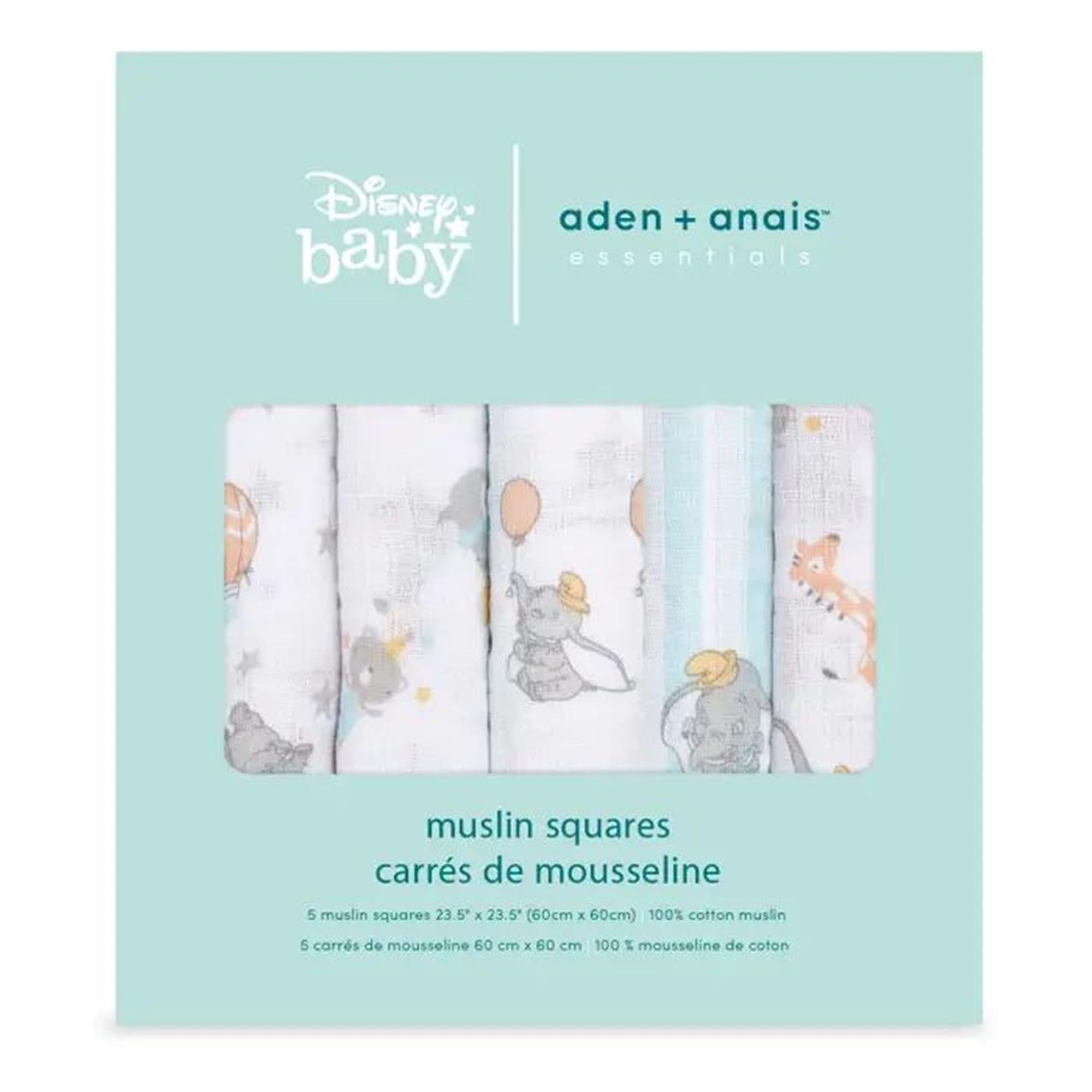 Aden & Anais - Disney Dumbo New Heights 5'li Müslin Set