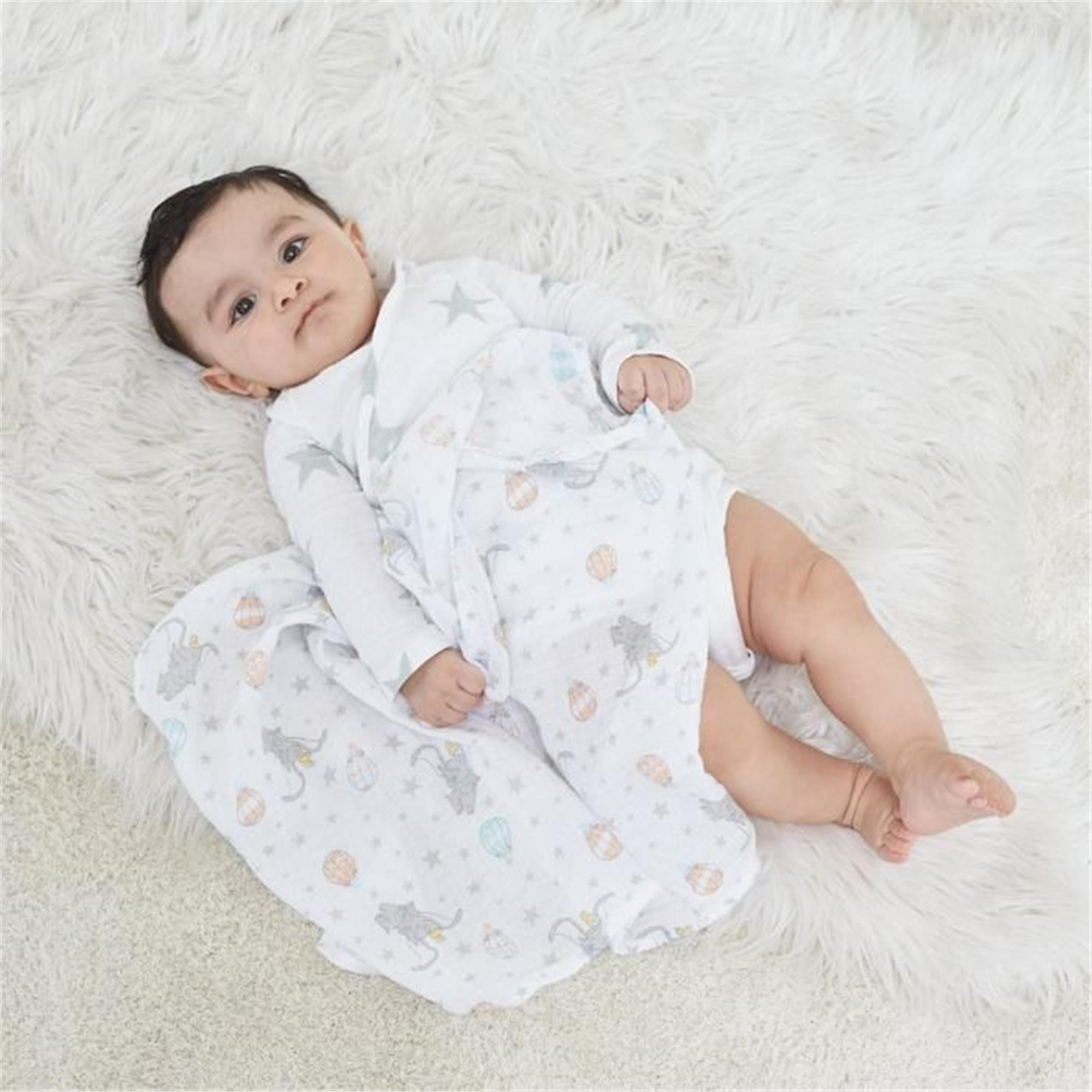 Aden & Anais - Dumbo New Heights Pamuklu Kundak Örtüsü 4'lü Set