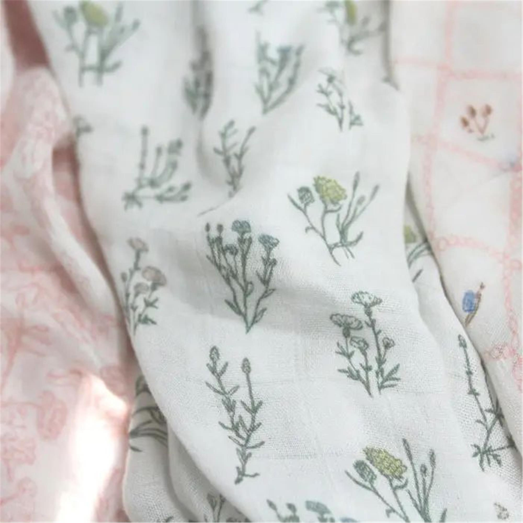 Aden & Anais - French Floral İpek Yumuşak 3'lü Müslin Set