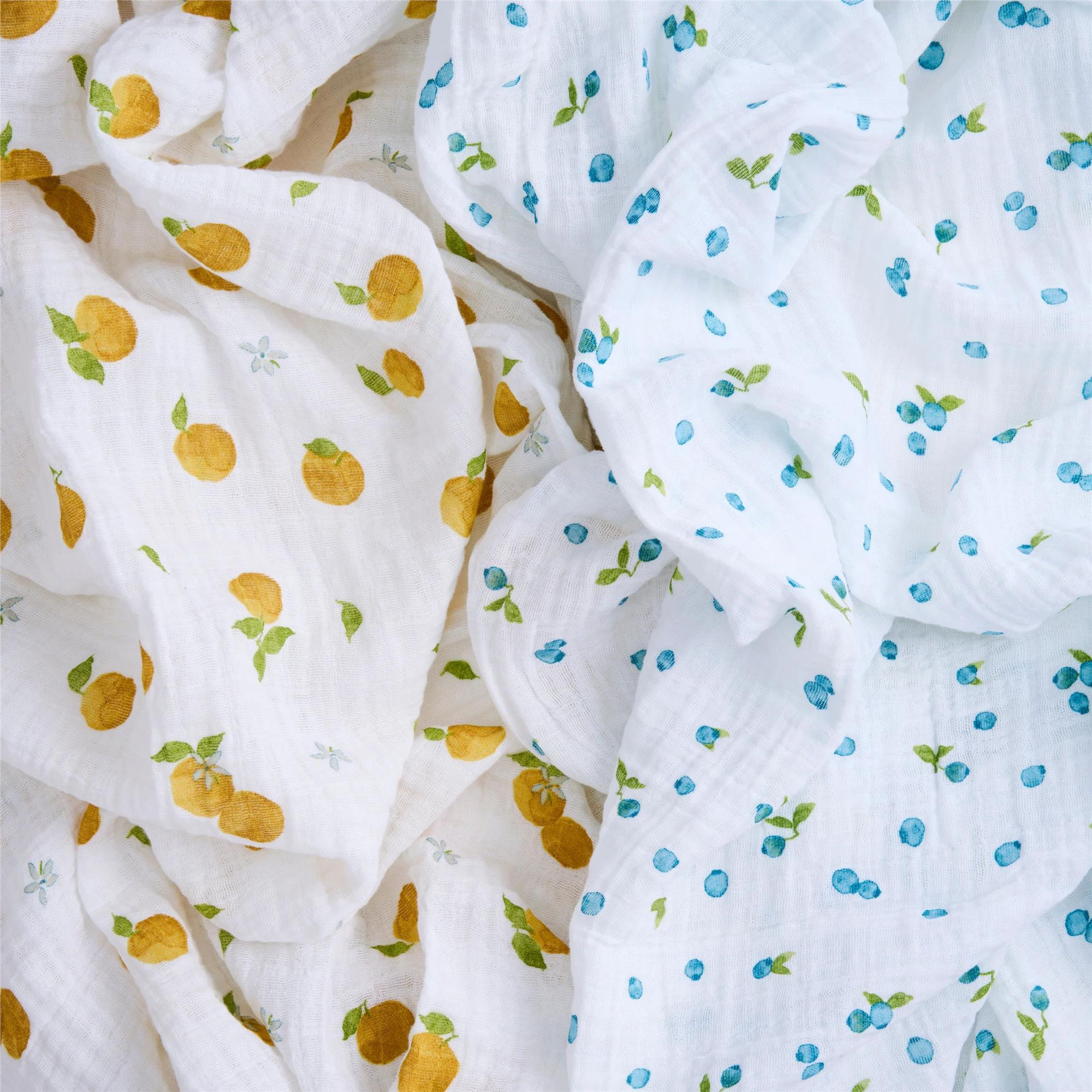 Aden & Anais - Fresh Fruit 2'li Organik Pamuklu Müslin Set