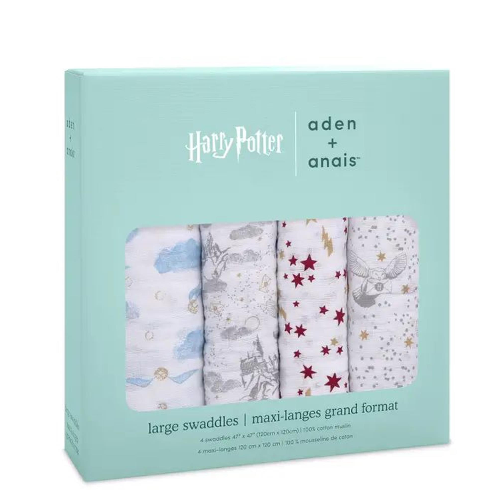 Aden & Anais - Harry Potter™ Iconic 4'lü Pamuklu Müslin Set