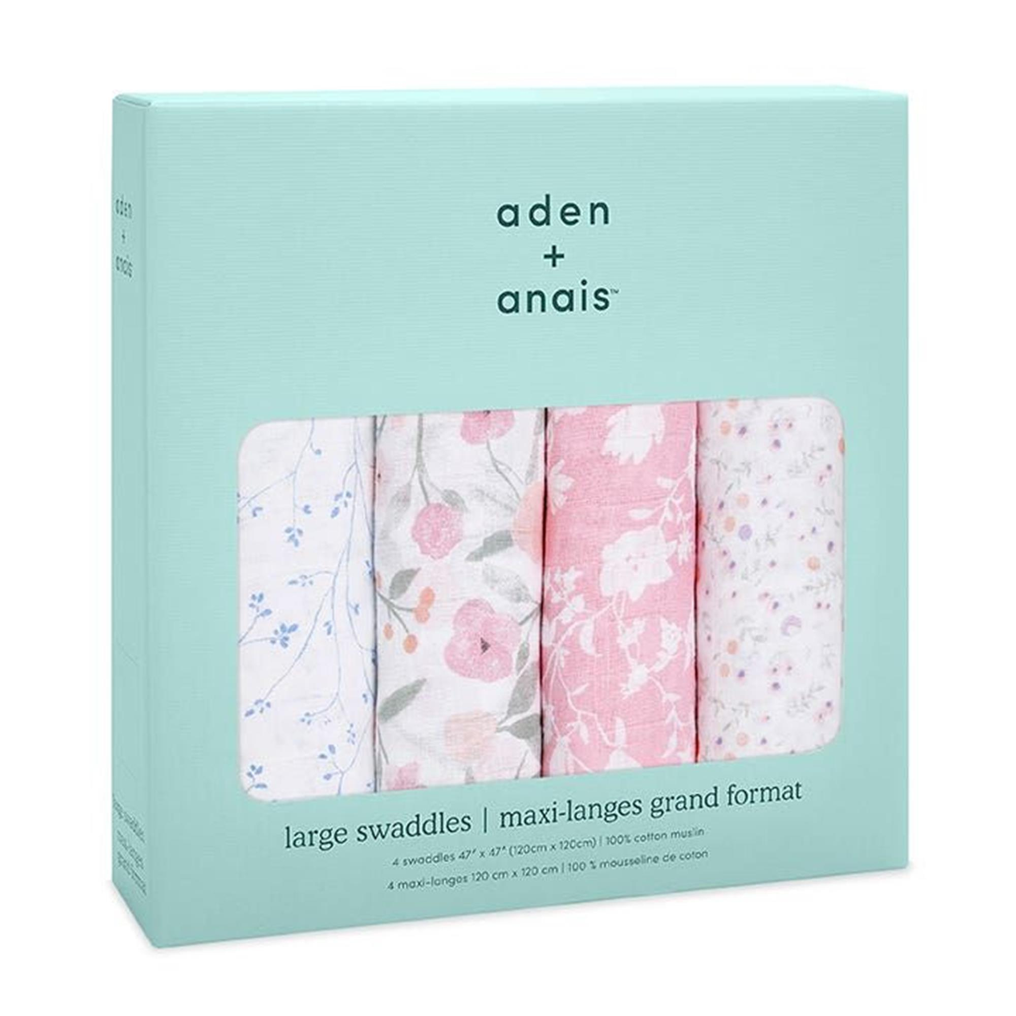 Aden & Anais - Ma Fleur 4'lü Pamuklu Müslin Set
