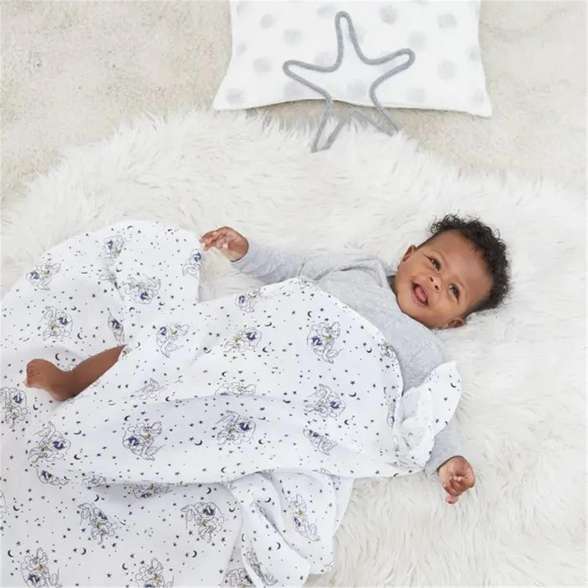 Aden & Anais - Mickey Stargazer Pamuklu Kundak Örtüsü 4'lü Set