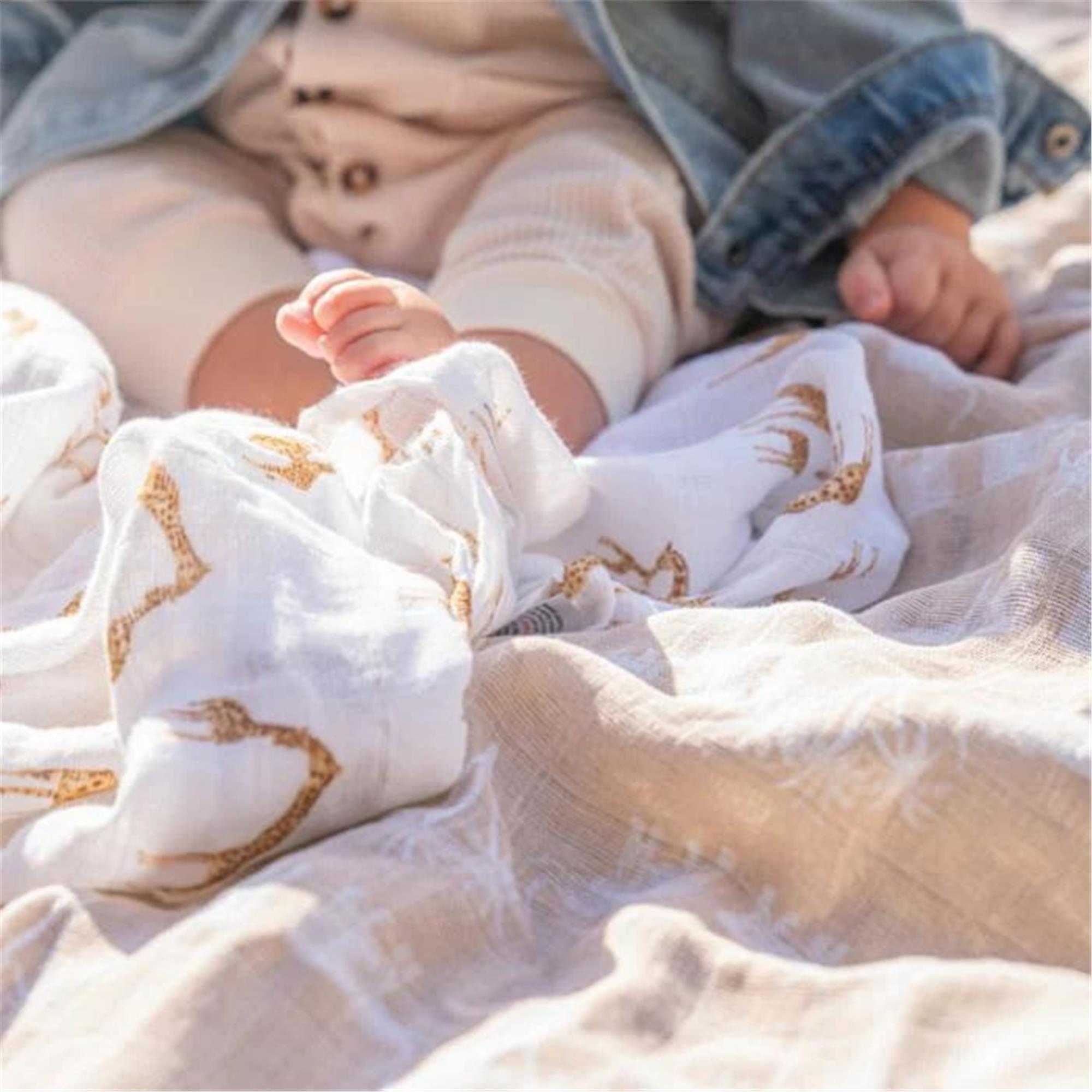 Aden & Anais - Safari Dreams 4'lü Organik Pamuklu Müslin Set
