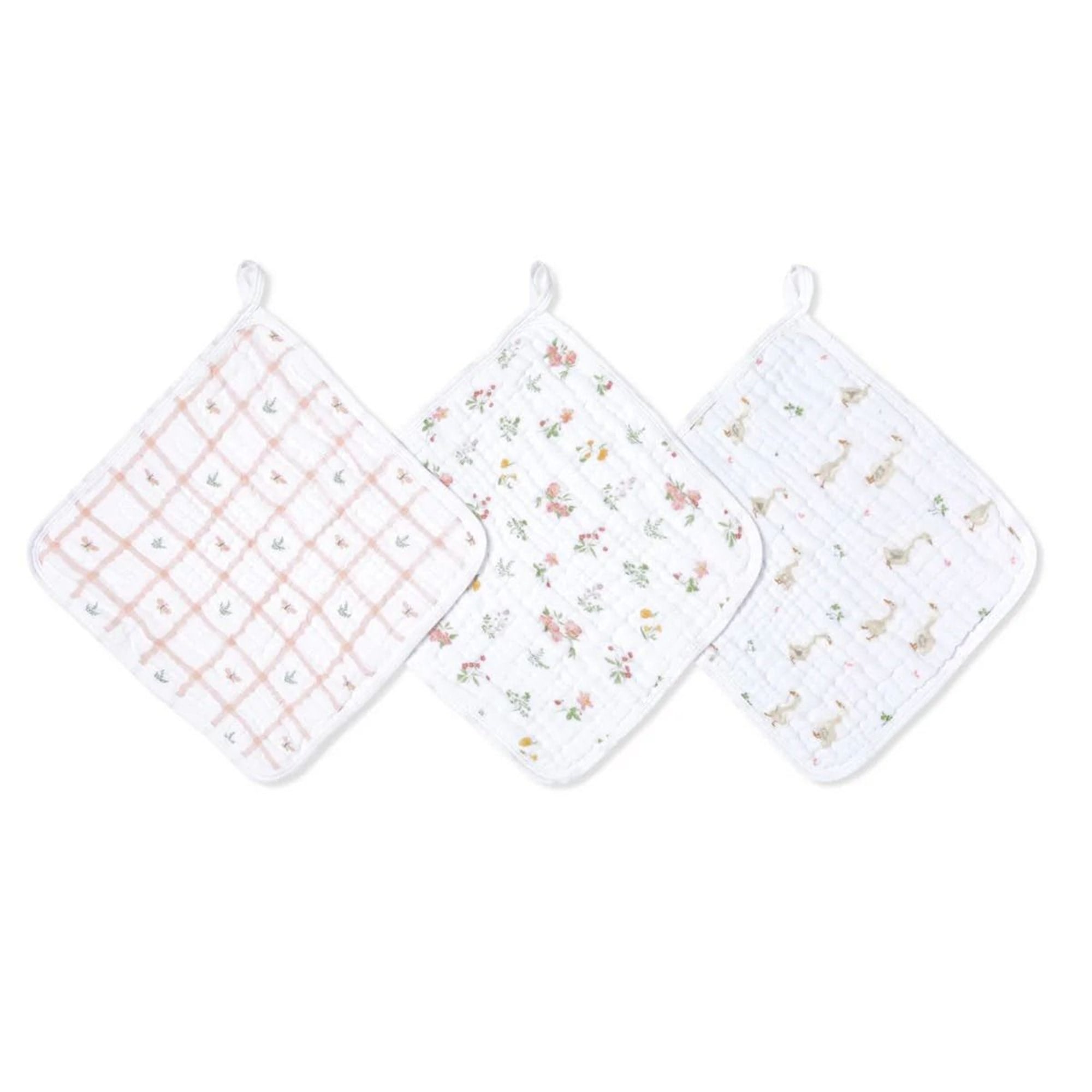 Aden & Anais - Country Floral Kese 3'lü Set