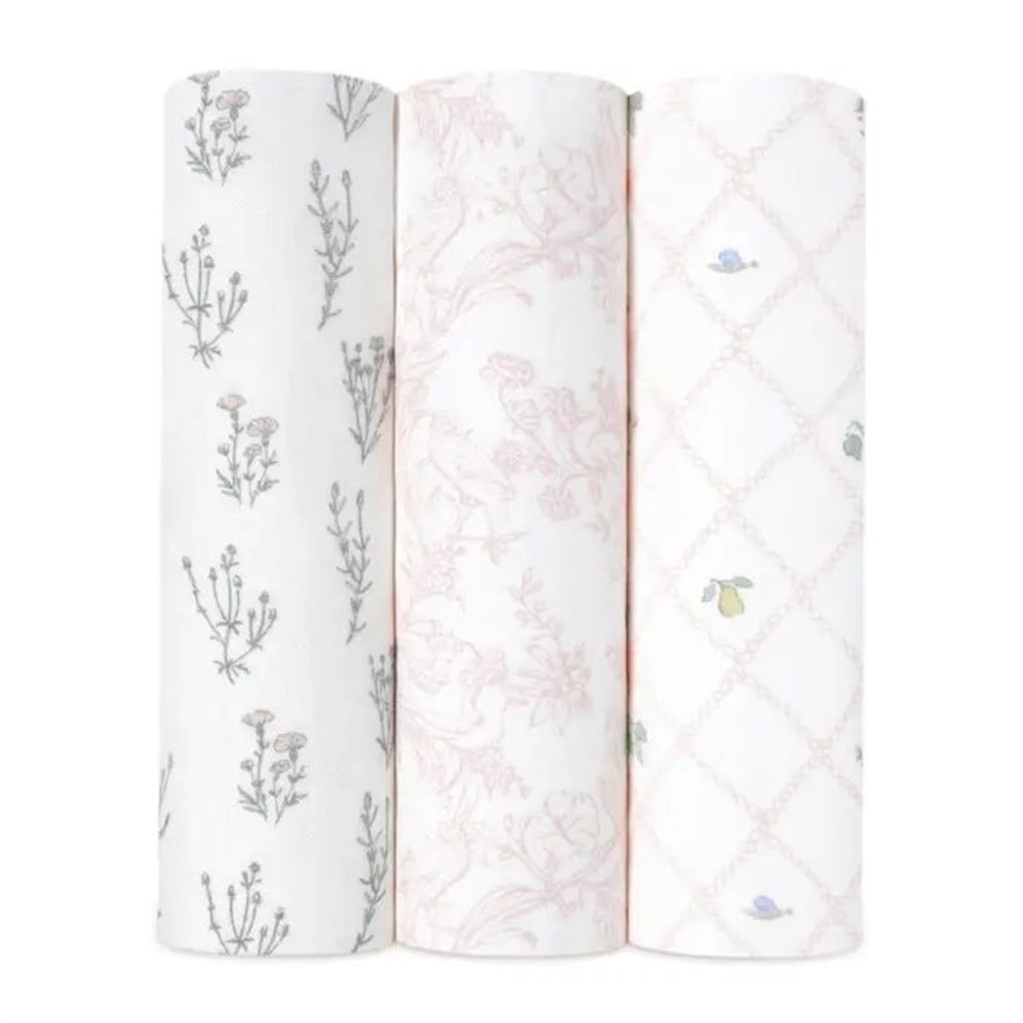 Aden & Anais - French Floral İpek Yumuşak 3'lü Müslin Set