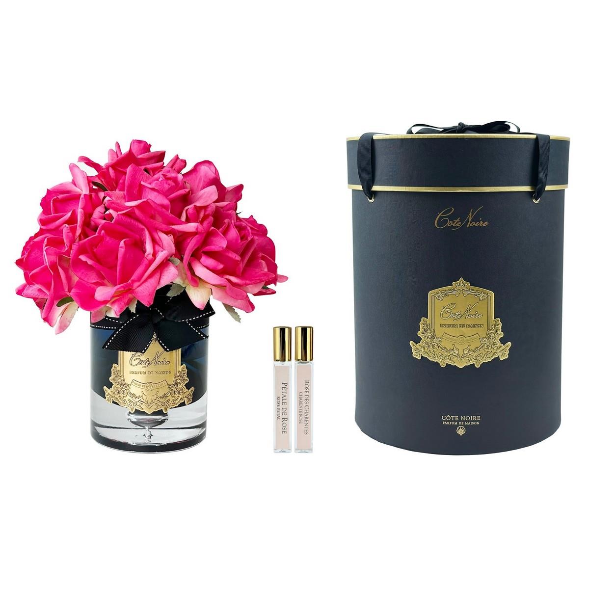 Cote Noire - 12 Güllü Fuşya Güllü Siyah Cam Koku