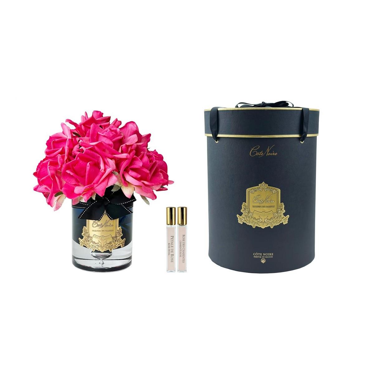 Cote Noire - 12 Güllü Fuşya Güllü Siyah Cam Koku