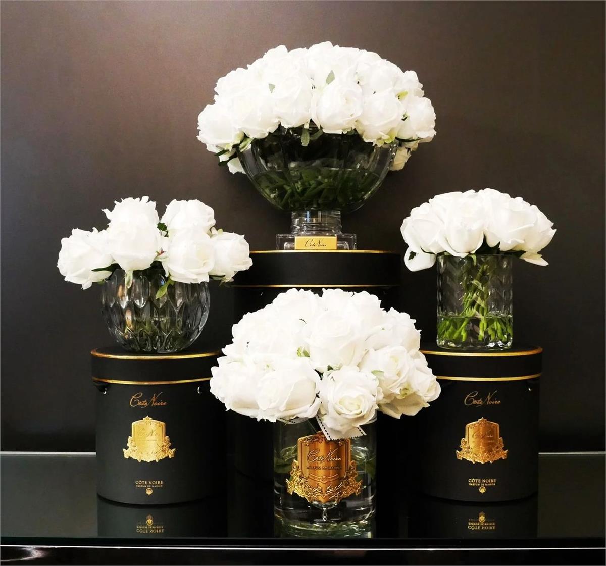 Cote Noire - 13 Güllü Beyaz Dokulu Çiçek