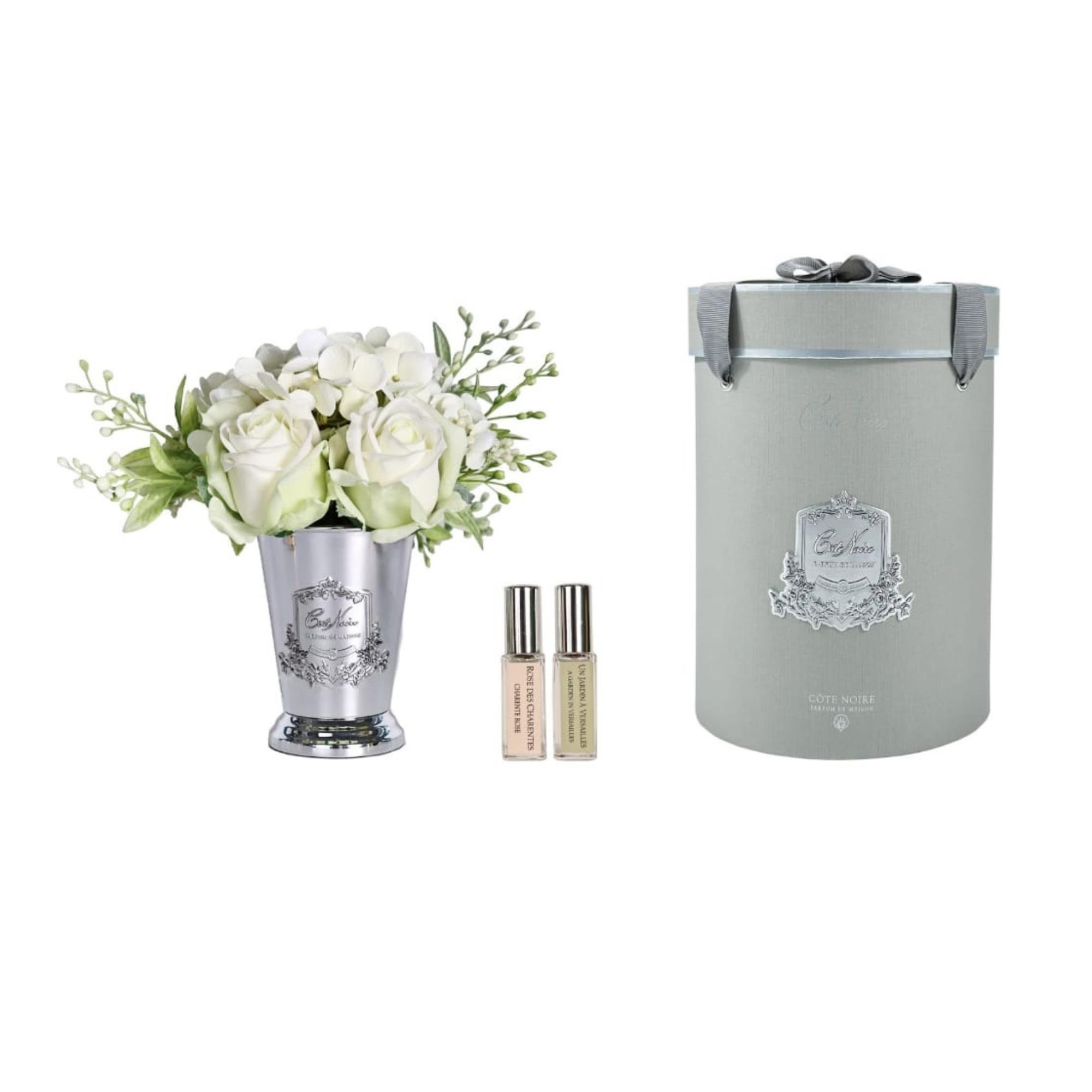 Cote Noire - Grand Summer Posy Beyaz & Silver M