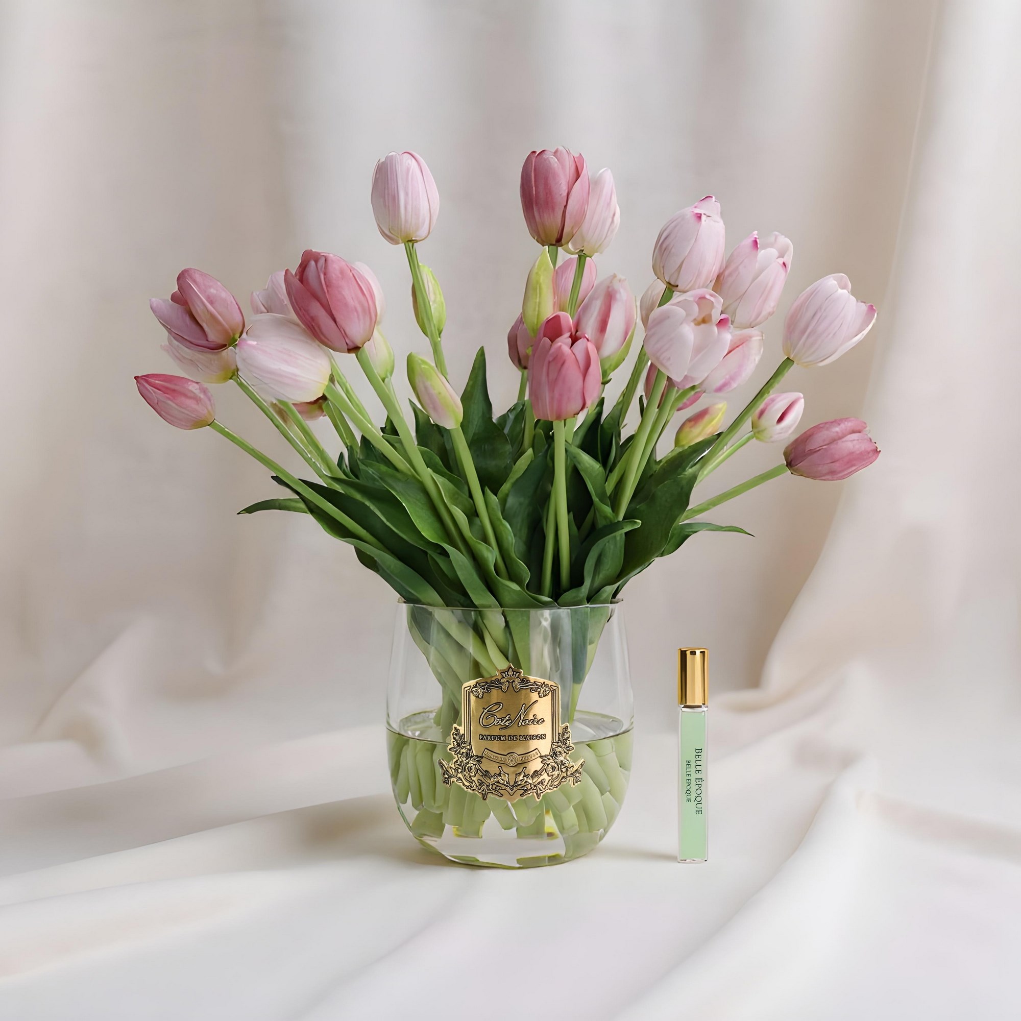 Cote Noire - Heritage Pembe & Gold Laleli Kokulu Çiçek
