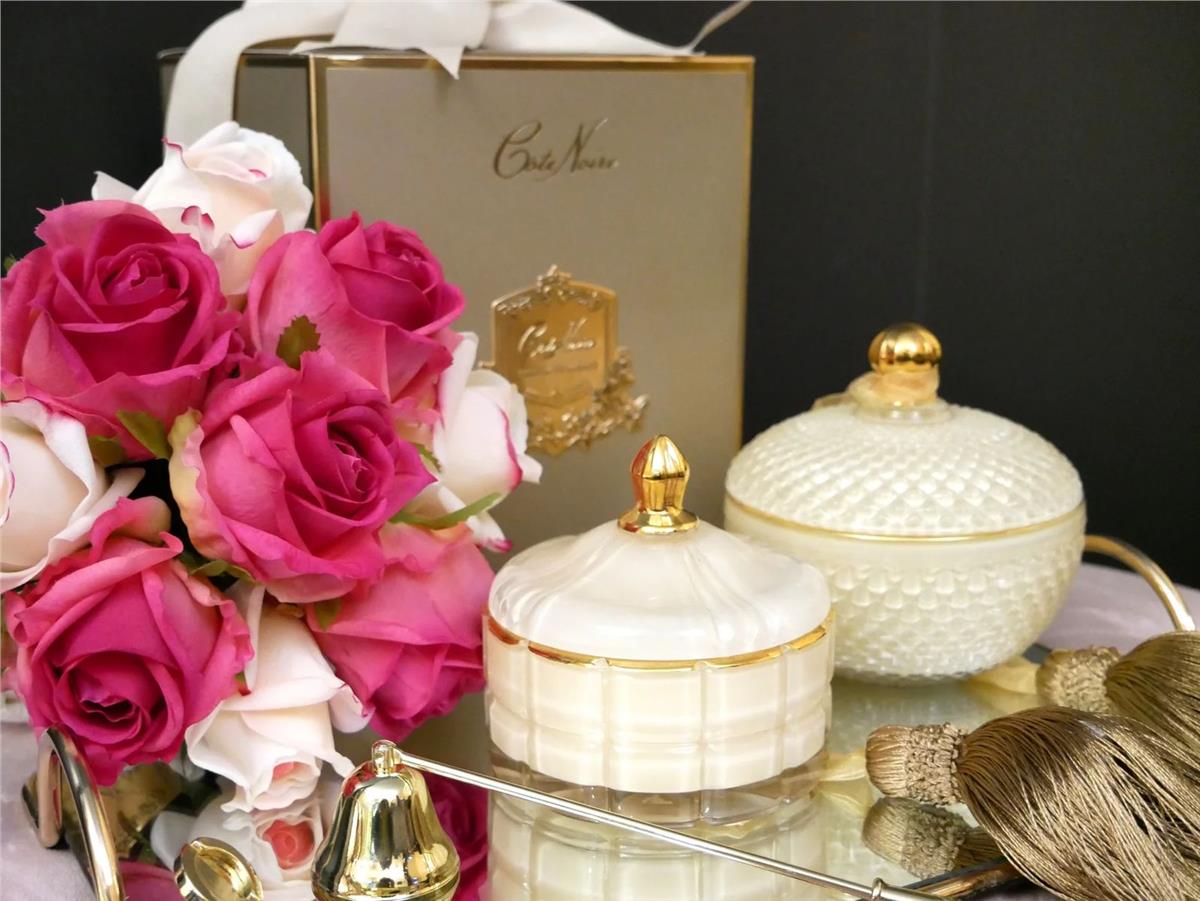 Cote Noire - Krem & Gold Art Deco Mum