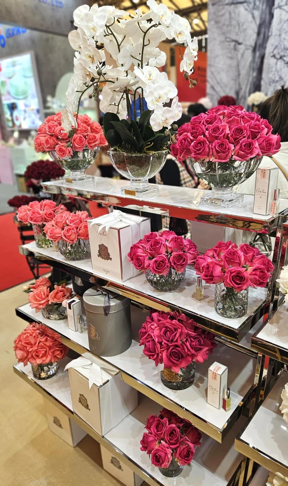 Cote Noire - Luxury Centerpiece Beyaz Orkide Koku