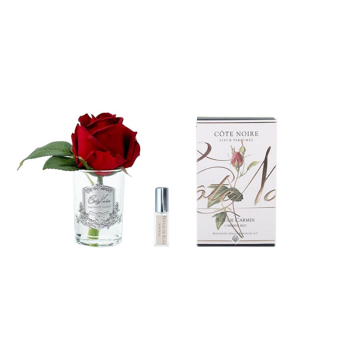 Cote Noire - Tek Güllü Gümüş Kırmızı  Çiçek