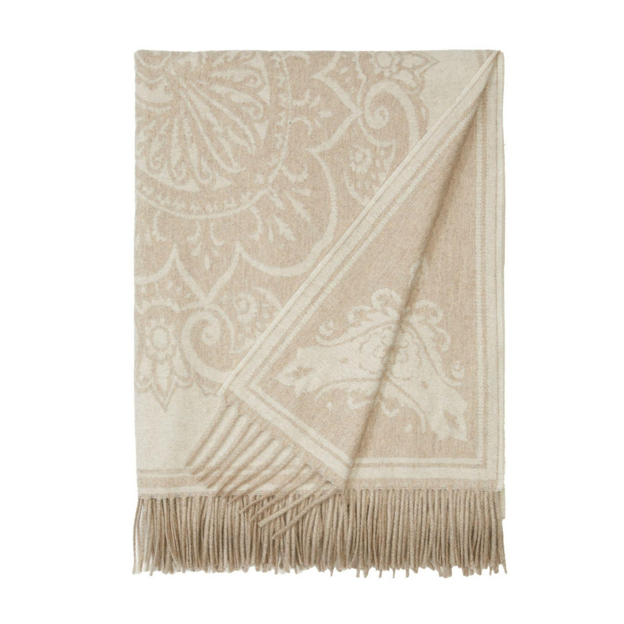 Etro - Alocasta Bej Koltuk Şalı 140x180 Cm