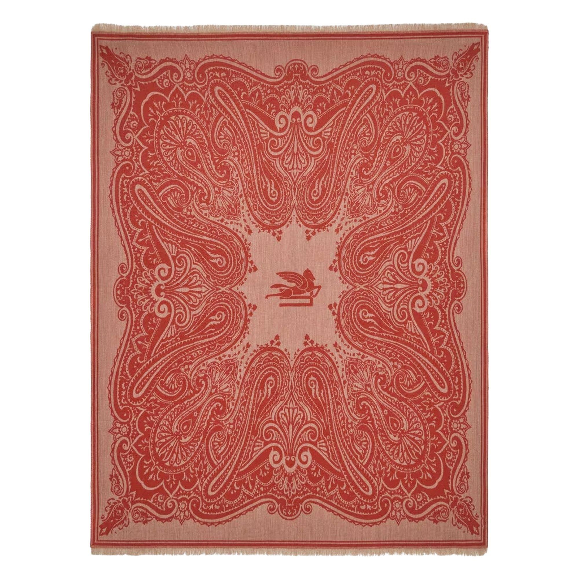 Etro - Alocasta Bordo Koltuk Şalı 140x180 Cm