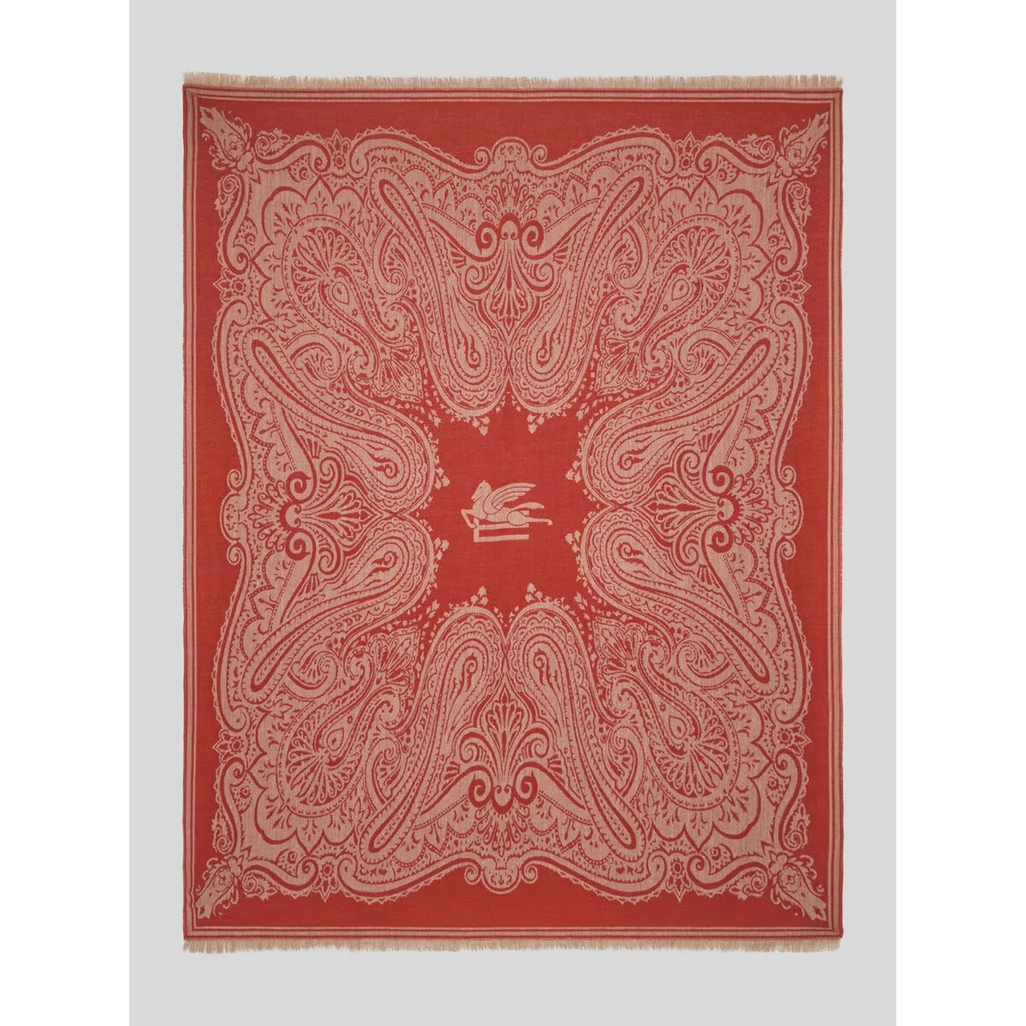 Etro - Alocasta Bordo Koltuk Şalı 140x180 Cm