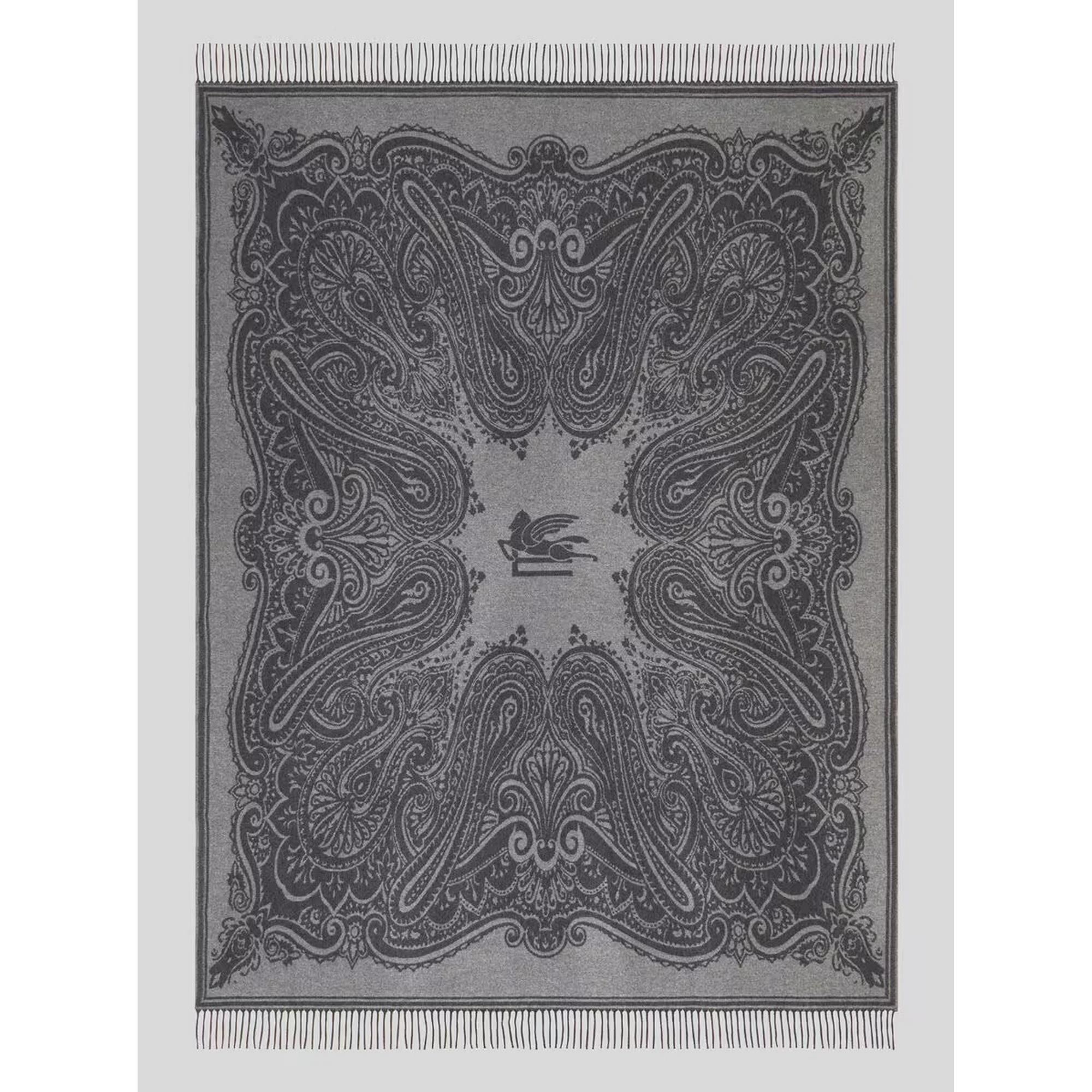 Etro - Alocasta Gri Koltuk Şalı 140x180 Cm