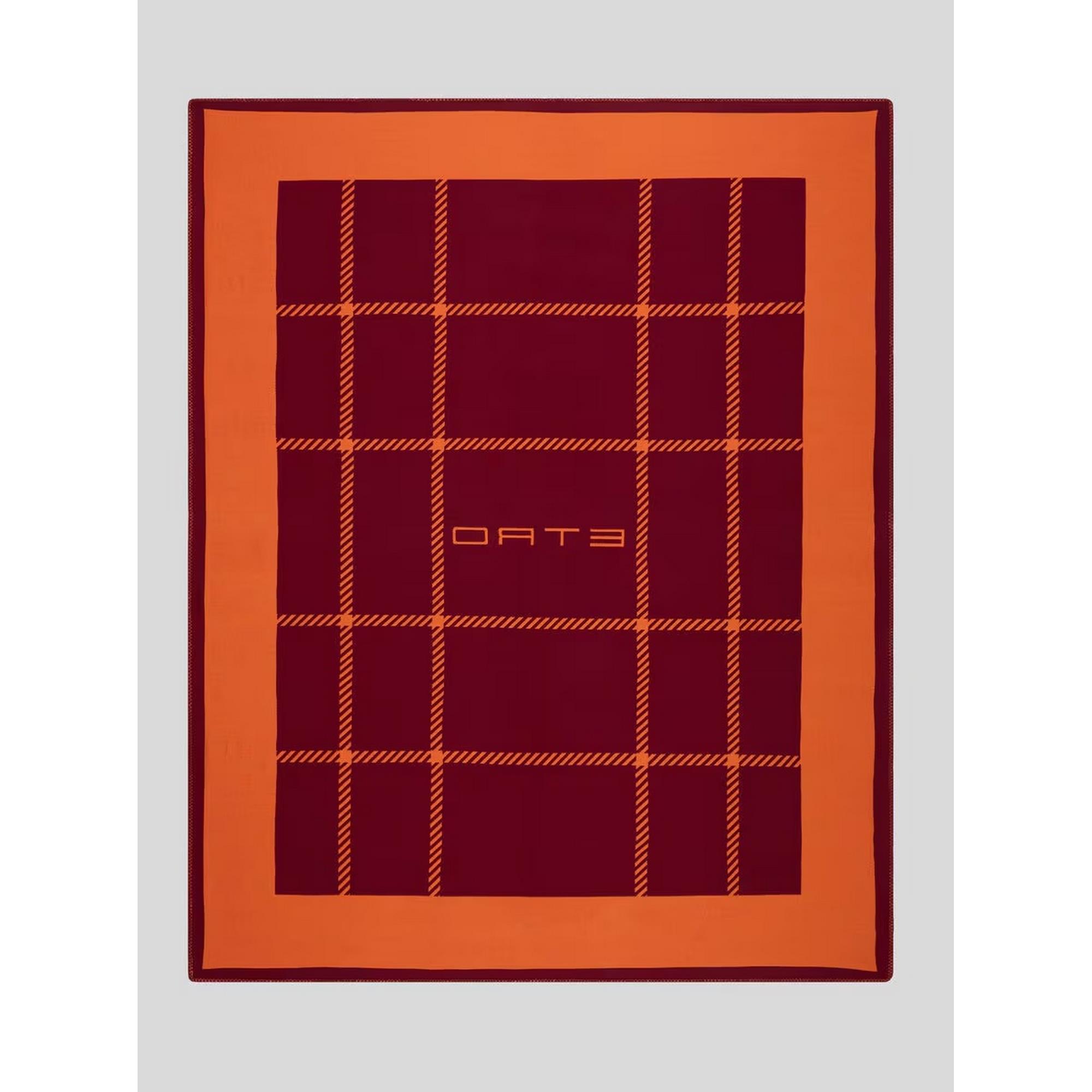 Etro - Arancione Tartan Koltuk Şalı