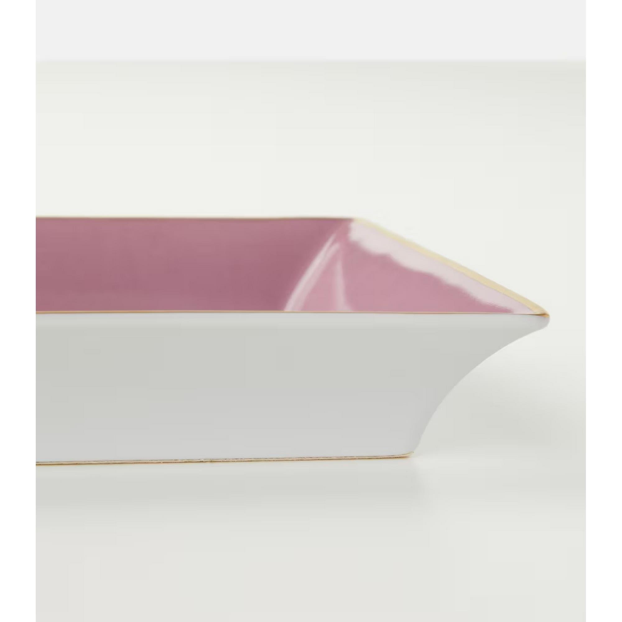 Etro - Dekoratif  Tabak Pembe 20x16