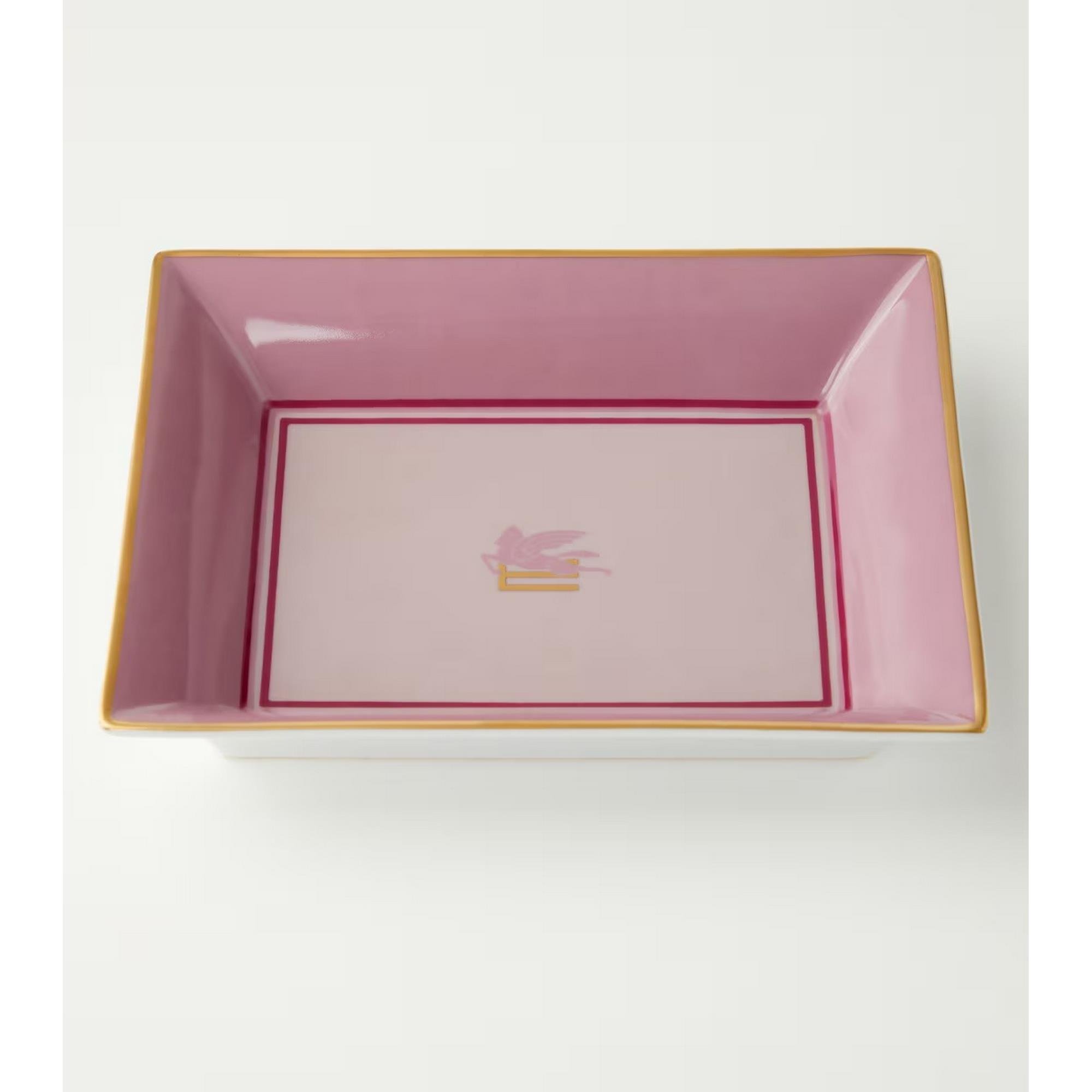 Etro - Dekoratif  Tabak Pembe 20x16