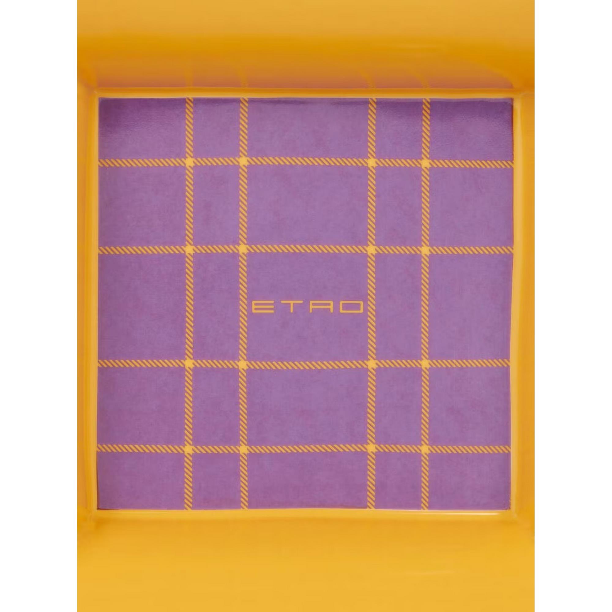 Etro - Dekoratif  Tabak Sarı & Mor 20x16