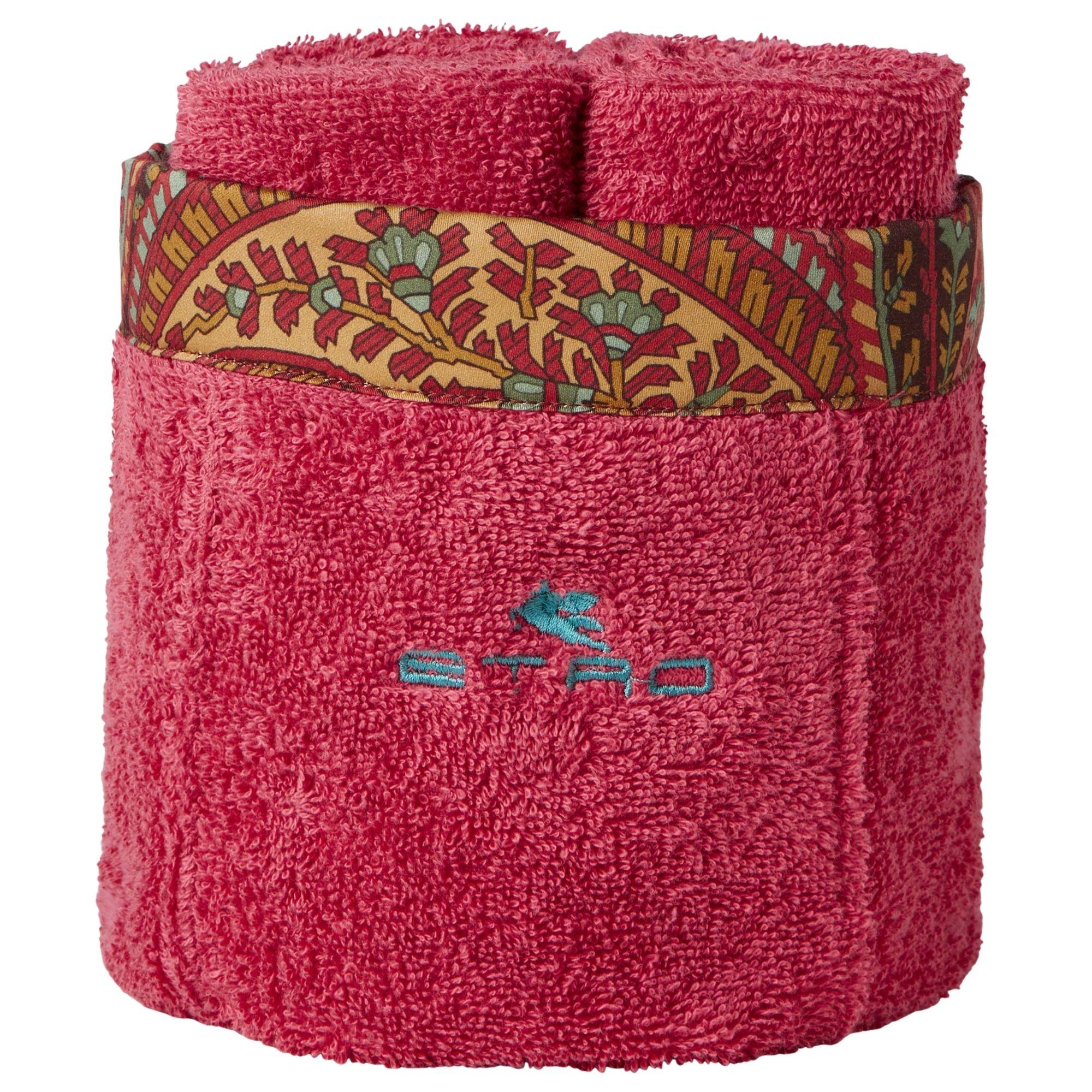 Etro - Giano 4'lü  Havlu Ve Sepet Set Fuşya