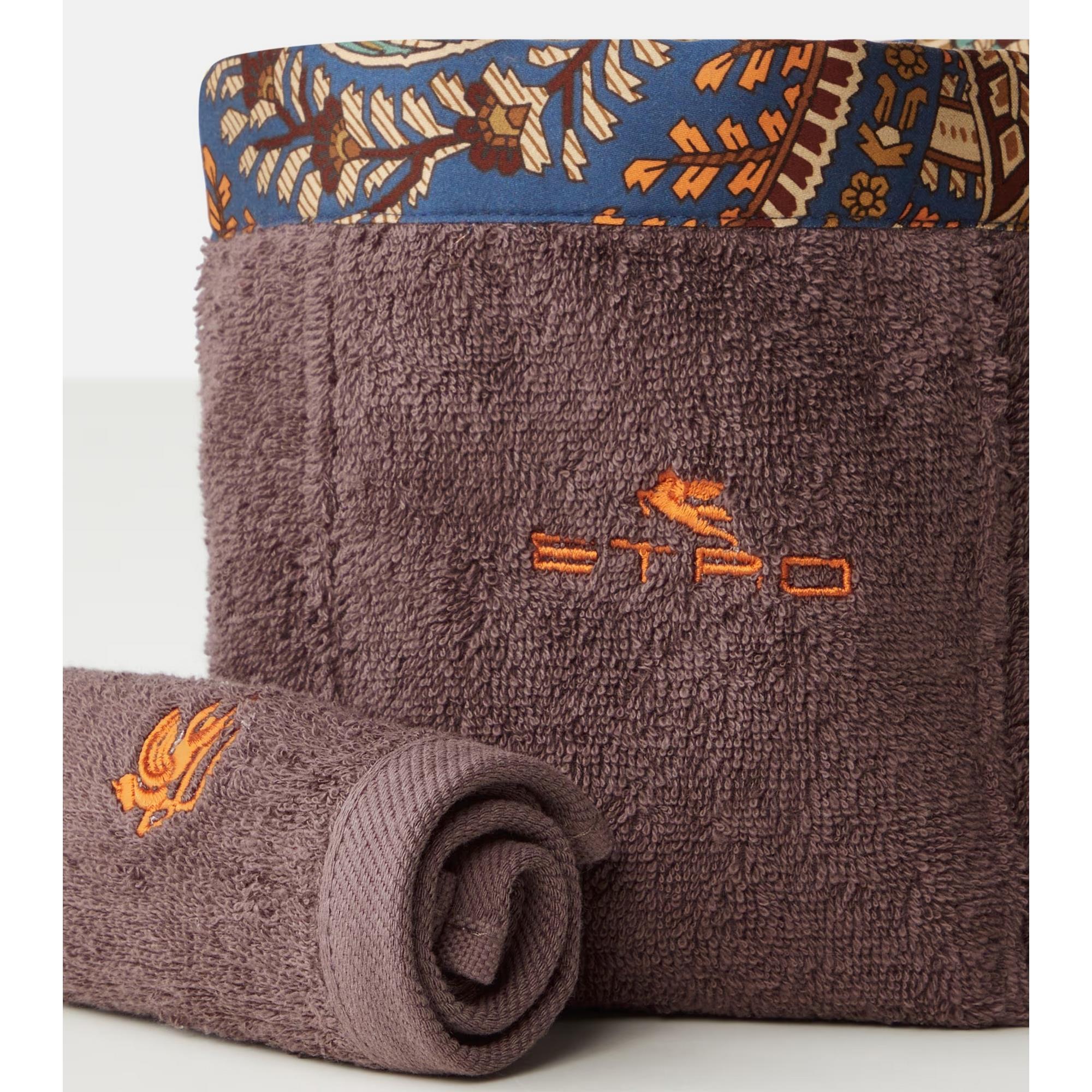 Etro - Giano 4'lü  Havlu Ve Sepet Set Kahverengi