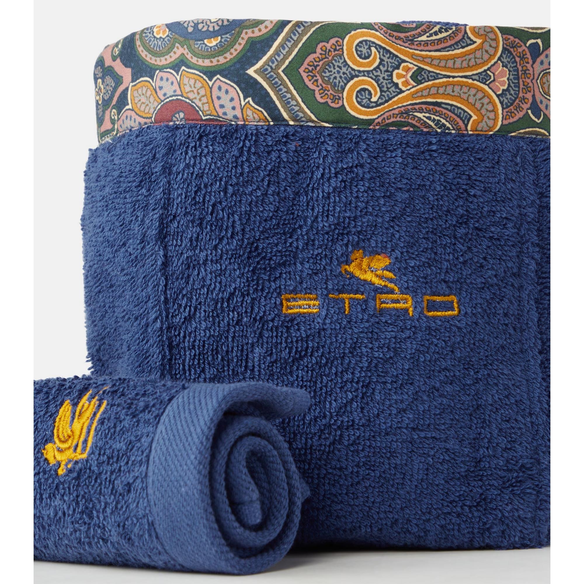 Etro - Giano 4'lü Havlu Ve Sepet Set Mavi