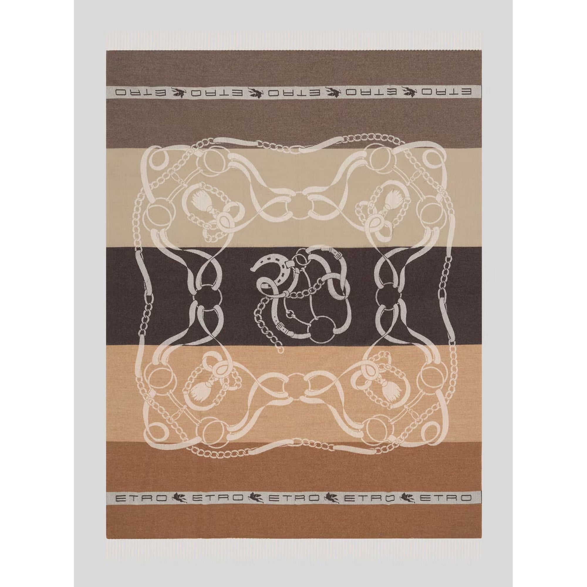Etro - Horses  Bej 140x180 Throw