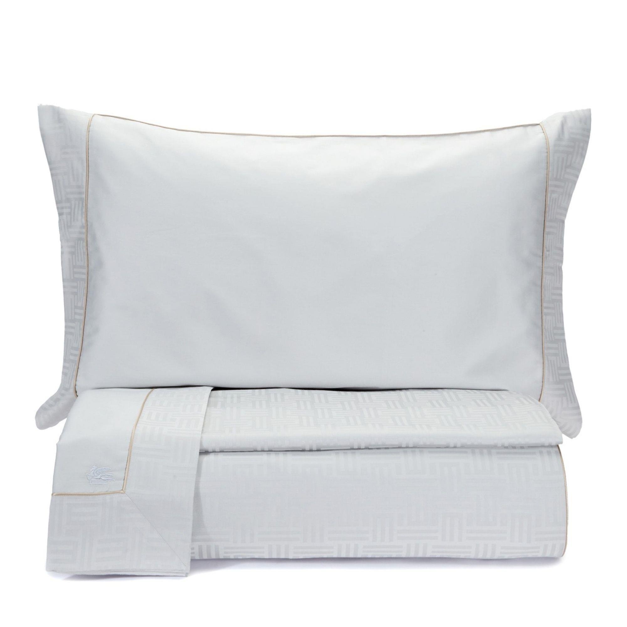 Etro - Monogram Gri Çift Kişilik Nevresim Takımı Set 