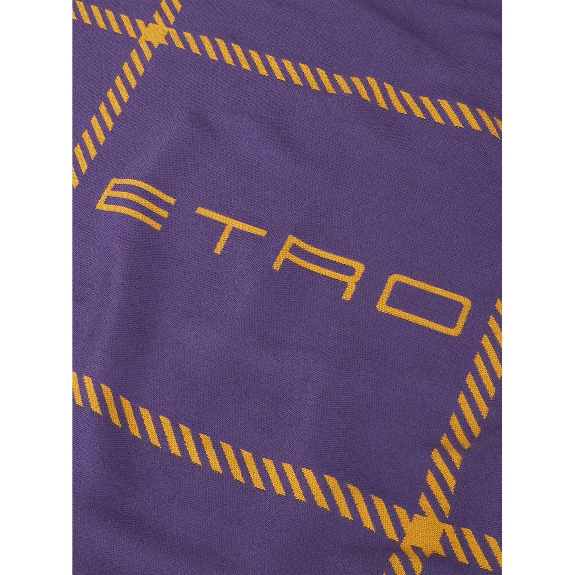 Etro - Viola Tartan  Koltuk Şalı