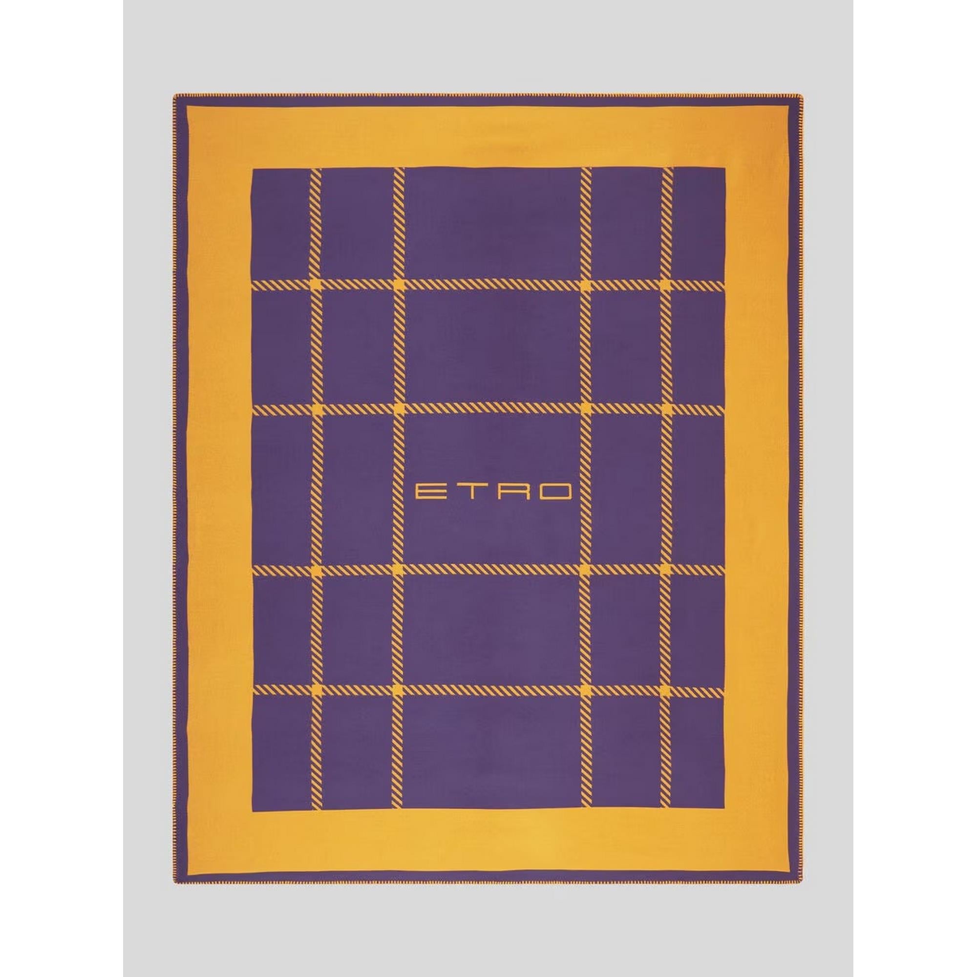 Etro - Viola Tartan  Koltuk Şalı