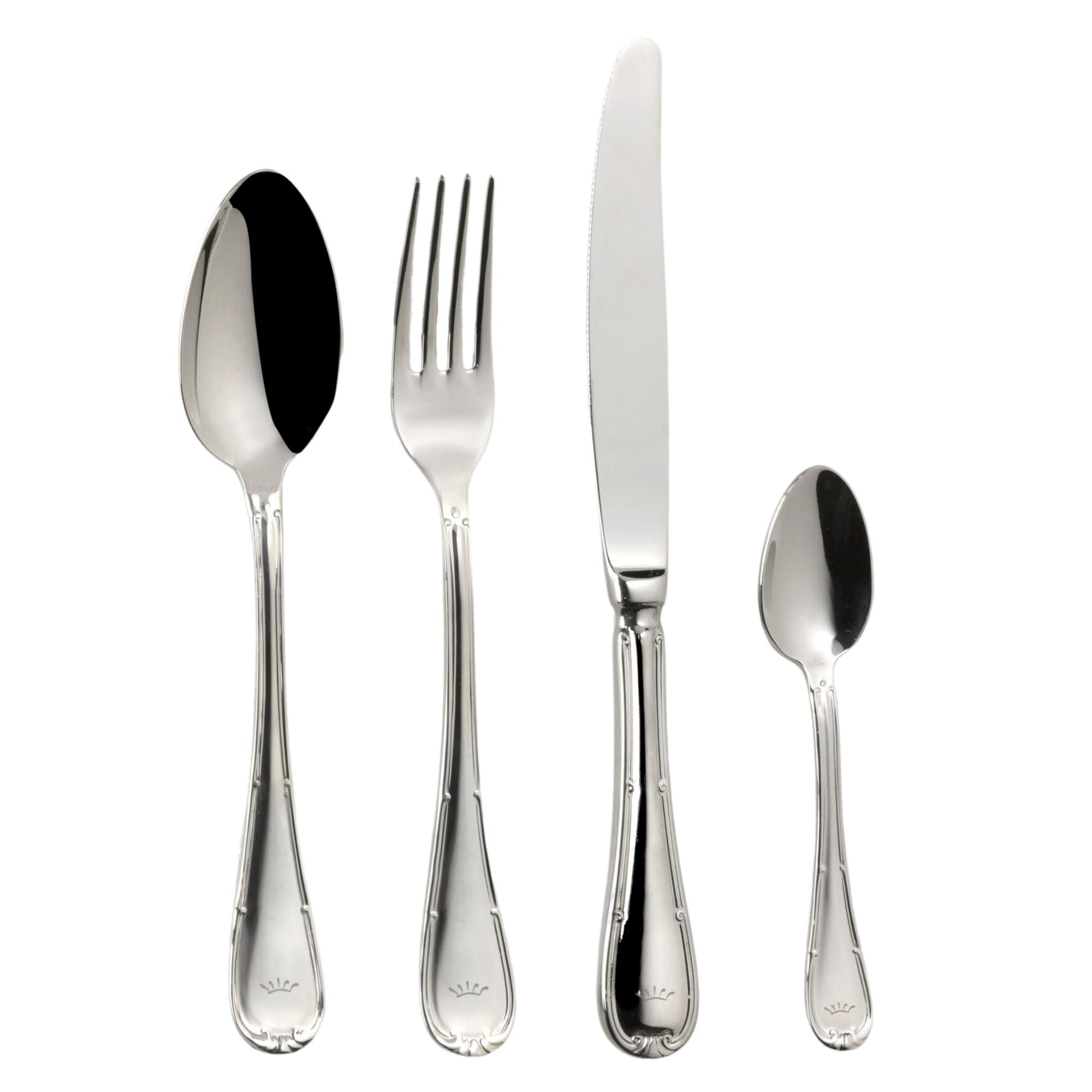 Ginori 1735 - Gınevra Paslanmaz Çelık 24 Parça Çatal Kaşık Bıçak Setı