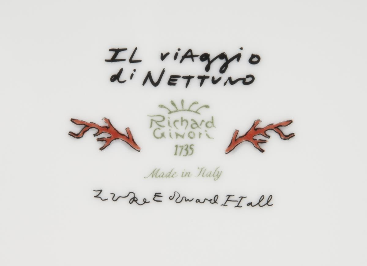 Ginori 1735 - Il Viaggio Di Nettuno 2'Li Ekmek Tabağı Rock Orange