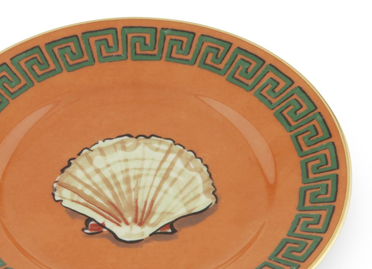 Ginori 1735 - Il Viaggio Di Nettuno 2'Li Ekmek Tabağı Rock Orange