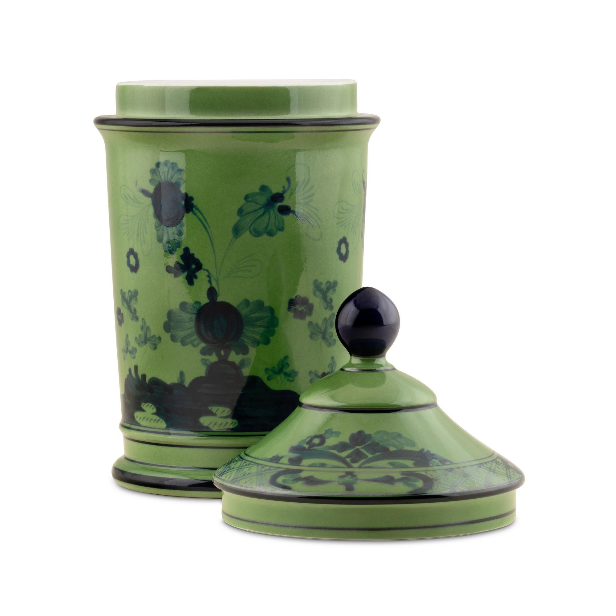 Ginori 1735 - Orıente Italıano 20 Cm Malachıte Kapaklı Vazo 