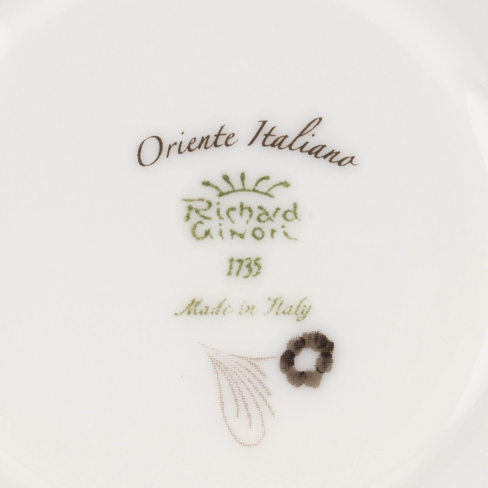 Ginori 1735 - Oriente Italiano Albus Çay Fincanı Tabağı