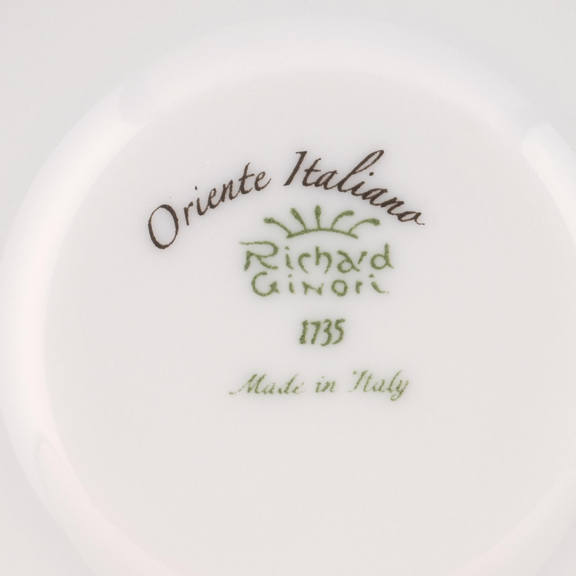 Ginori 1735 - Oriente Italiano Albus Kahve Fincanı Tabağı