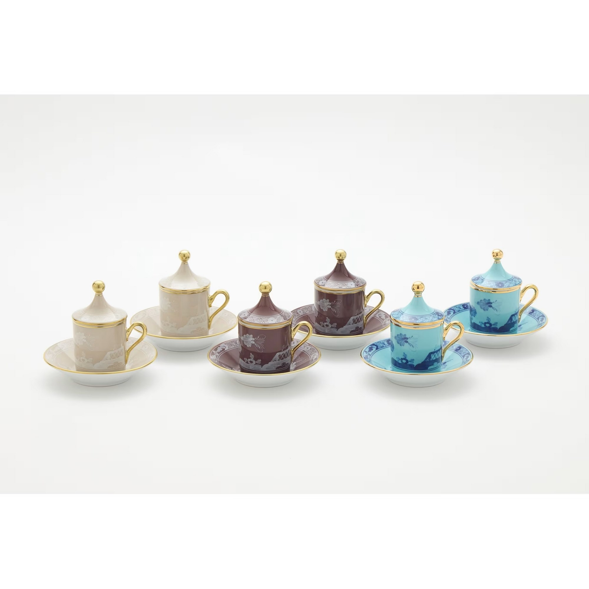 Ginori 1735 - Oriente Italiano Meringa 2'Li Kahve Fincanı Set
