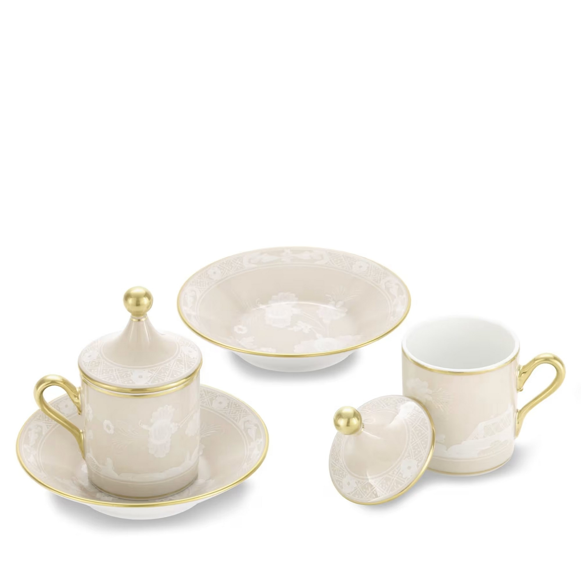 Ginori 1735 - Oriente Italiano Meringa 2'Li Kahve Fincanı Set