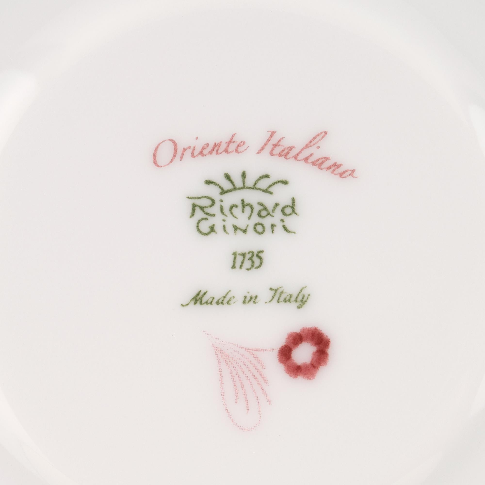 Ginori 1735 - Oriente Italiano Porpora Çay Fincanı Tabağı