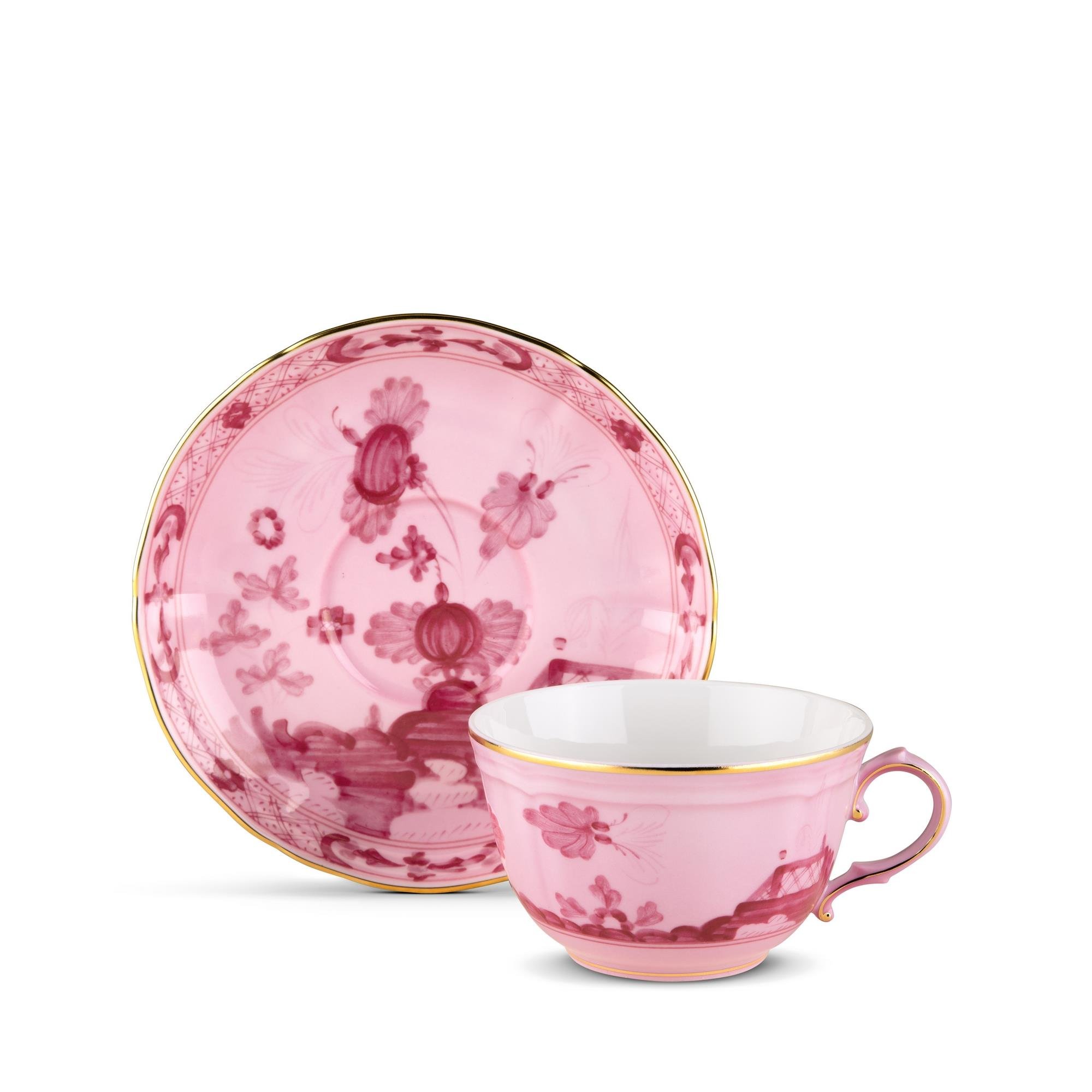 Ginori 1735 - Oriente Italiano Porpora Çay Fincanı