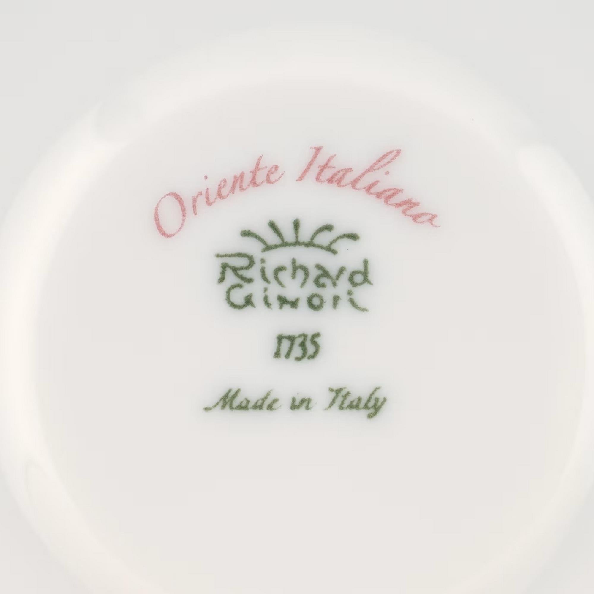 Ginori 1735 - Oriente Italiano Vermiglio Kahve Fincanı Tabağı