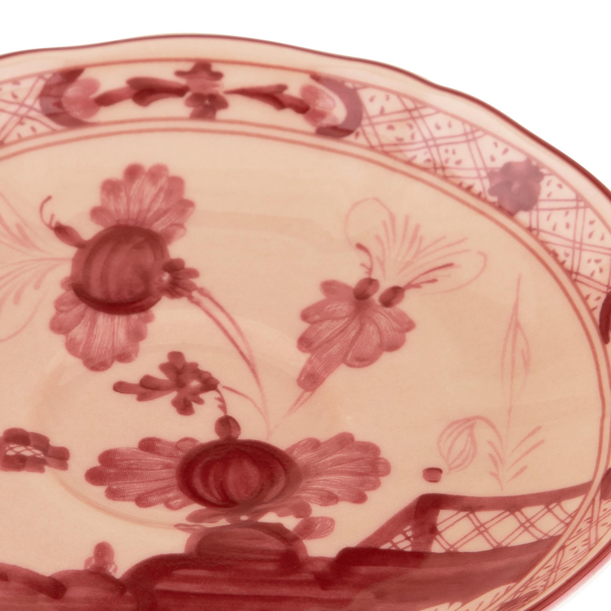 Ginori 1735 - Oriente Italiano Vermiglio Kahve Fincanı Tabağı